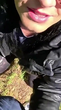 Глибокий заглот на відкритому повітрі, грубий трах в обличчя та сперма на всьому моєму даунджекті