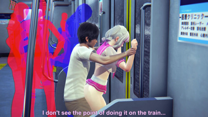 Waifu club 3D: College girl fucked in the ass in the subway car