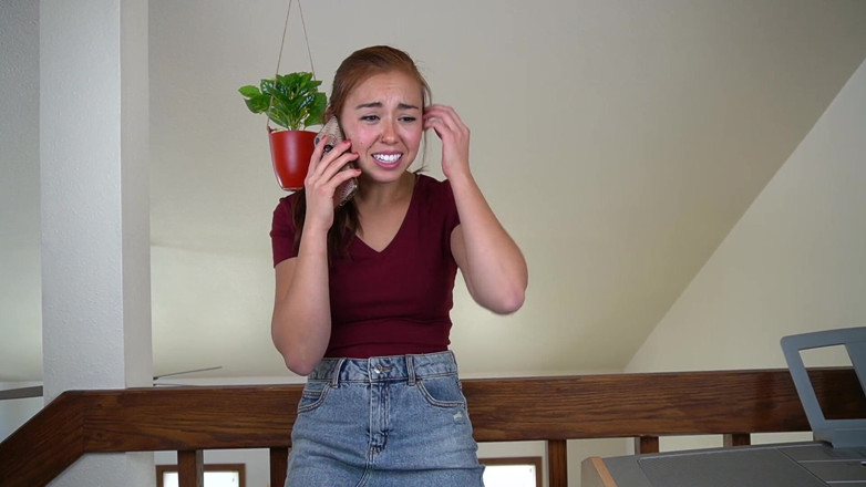 BrandiBraids: Saya menangkap ayah tiri saya dengan gambar kotor saya!!