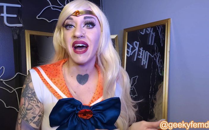 Geeky Femdom: Sailor Venus Cucks Tuxedo Mask