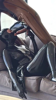 Horny in Latex Enjoying the View - Alex Latex