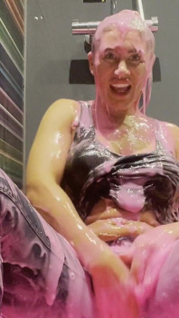 Callie Gets Pink Gunged