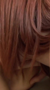 Brunette and redhead lesbian licking each other's pussy
