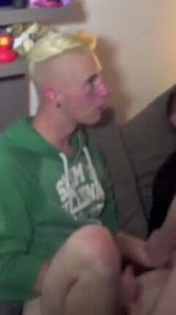 Fabien fucked bareback by 2 sneakers boys dominant