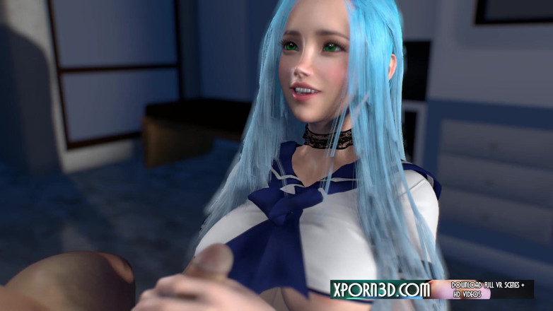 The Scenes: Awek Asia yang bertetek besar melancap dan pancutan mani - Hentai 3D...