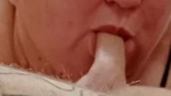 Stepmom Sucks My Dick Until Her Mouth Is Full of Cum