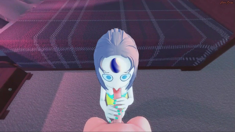 Hentai Smash: Pearl yatakta sikilmeden önce döl bakış açısınızı tükürüyor - Steven Universe Hentai.