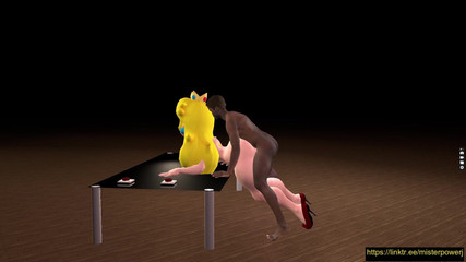 Misterj 3d Studio: ピーチ姫がマリオのドギーポジションをチートする