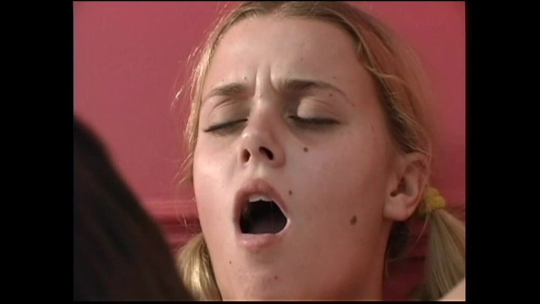 American Stallion: Blonde Teen with Tight Pussy Fucked and Cumshot in Mouth...