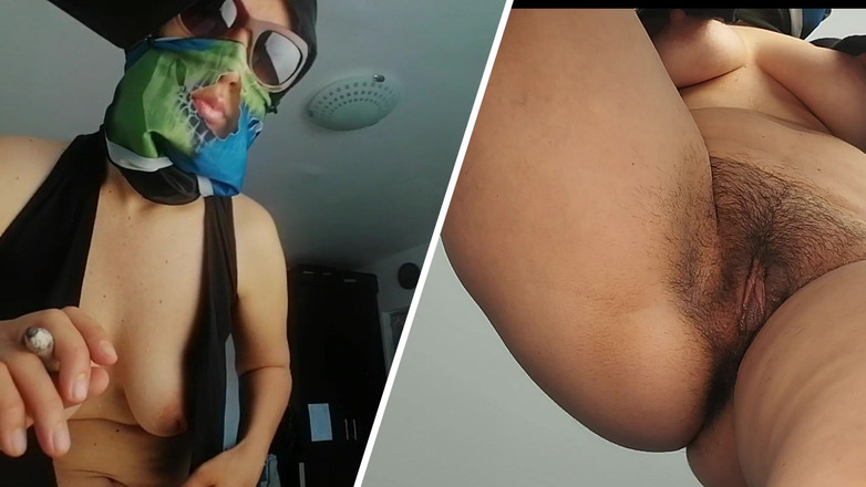 Amateur_MS: Amatérská manželka prstí kundičku orgasmus se sténáním. Latina Velký zadek,...