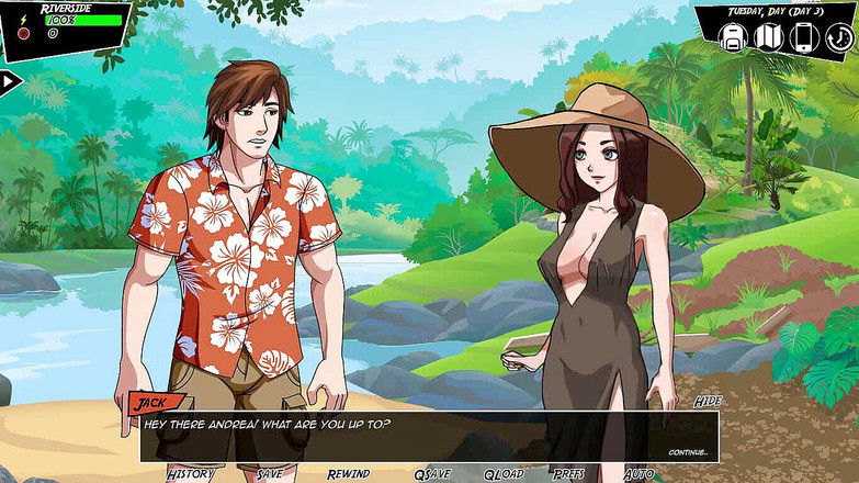 Dirty GamesXxX: "Désir paradisiaque : parler avec les filles - épisode 13"