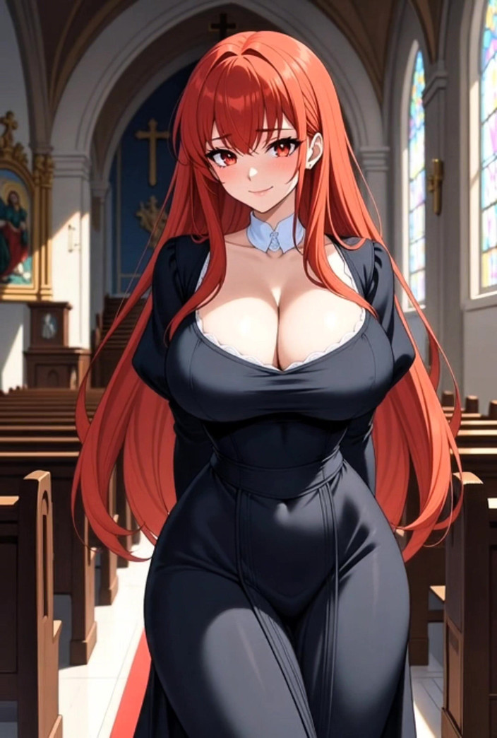 Stories&Anime: "Tante semok kristen rambut merah dientot habis-habisan di kaki pendeta -...