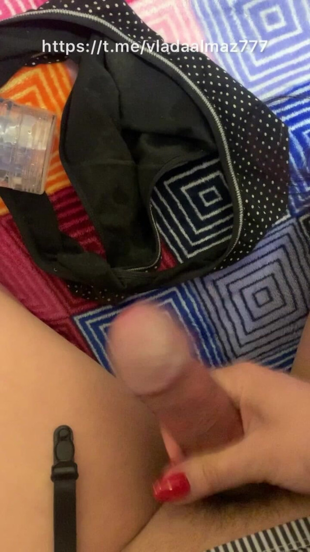 Rus Shemale Cum on Her Dirty Panties (Vlada Brilliant)