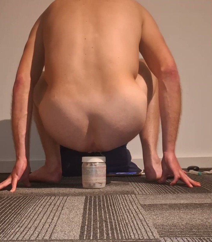 NoFace Twink X: Anal! Hot Twink Rides Dildo and Loves It
