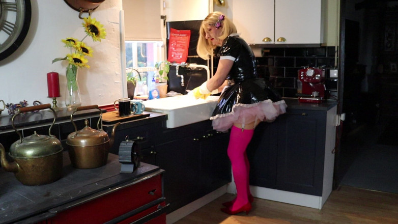 Sissy Dee Dee: Sissy Dee Should Be Washing, but She Is Enjoying the...