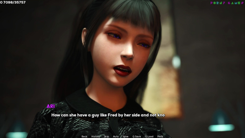 Porny Games: Тіні бажання від Шамандев - великий чорний член, груповуха в провулку, крихітна леді отримує це глибоко 49