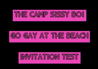Campsissyboi: Tábor Sissy Boi pozvánka test komentář, pokud dokončíte, aby vás...