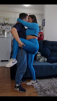 Goddess Kiffa and Mrpine1 - Kiffa Fucks Her Personal Trainer in Front of You and Make Her