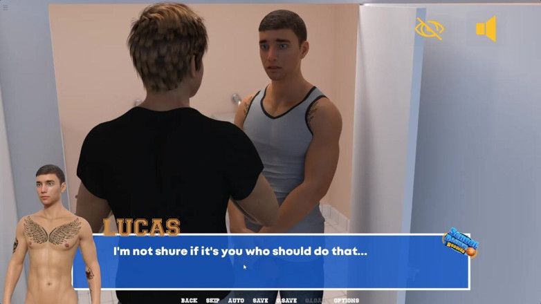 Future man: 18 Plus školní gay studentka honění ptáků na toaletě