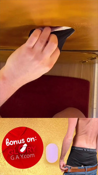 Thick Daddy Cock Gets Tongue & Lip Worship - First Load Too Early Down the Throat, Second in Cum Glass