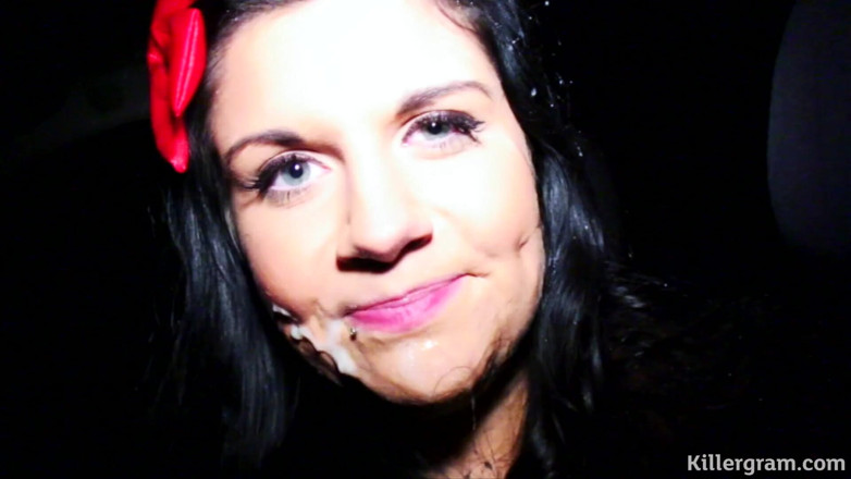 Killergram: Prsatá brunetka MILF odmění dirty dogging cocks ohromujícími kouřeními