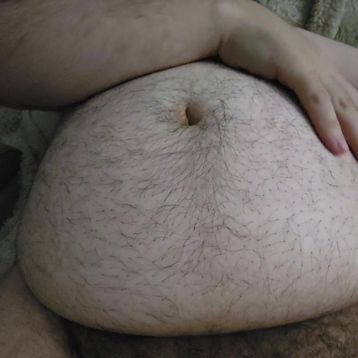 Chunky Belly Boy: Big Bear Chub Belly Rub, Bellybutton Fingering, request #1
