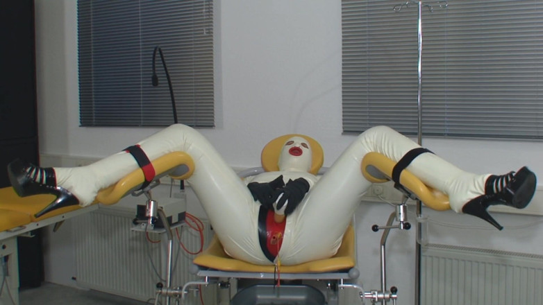 Rubber & Clinic Studio - 1ATOYS: Rubberslut on the gynchair part 1