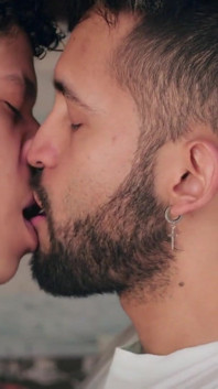 Camilo Brown Giving a Sloppy Deepthroat Edging Blowjob to Hot Big Dick Latino Liam Sareth with Intense Post Cum Play