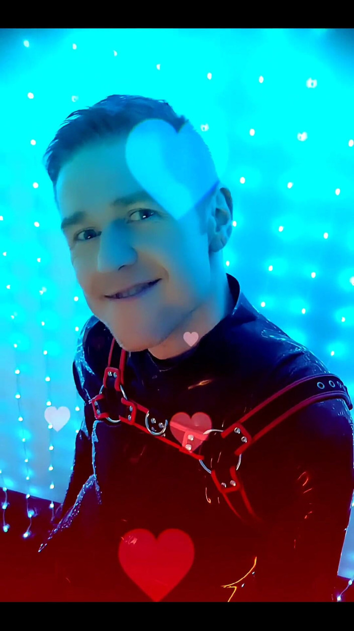 로먼 하트: 내 새 릴을 위한 비드 클립 아웃테이크LatexRubberBlackstyle