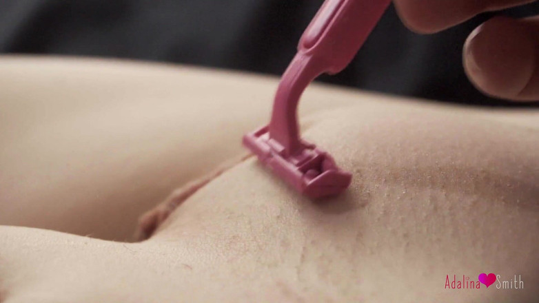 Adalina Smith: Slow-motion Romantic Pussy Shaving and Touching