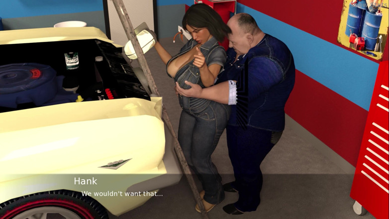 Porny Games: Project hot wife - Aprendendo a consertar um carro (27)