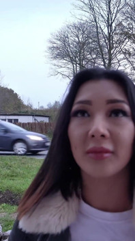 German Scout - Skinny German Thai Teen Kitty Hai Pick up and Talk to First Casting Fuck