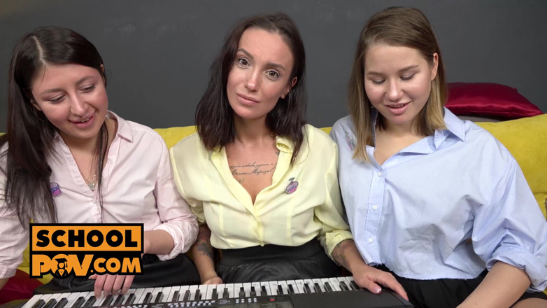AcademyPOV: POV music lesson turns hardcore Julia Moon, Amalia Davis and...