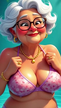 Granny Animation Sticky Mess