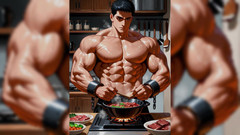 Erotic Man: Ai Muscle Hunks 做饭