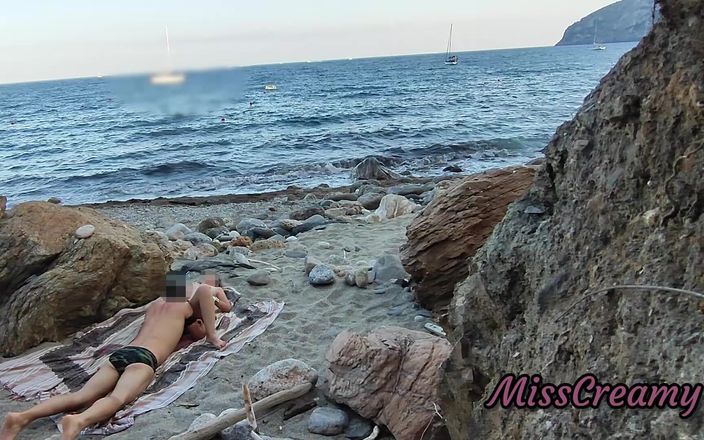 Miss Creamy: # 2 meine muschi vor einem typen in öffentlichem strand blankziehen und...
