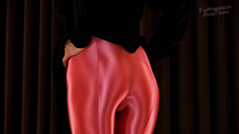 Shiny teens: 927 Pantimedias de spandex rosa brillante