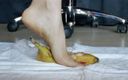 Rebecca Diamante Erotic Femdom: Mushed by My Bare Feet Like This Banana