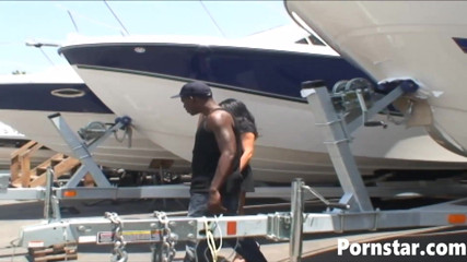 Pornstars: Horny and busty India Summer fucks with the black guy