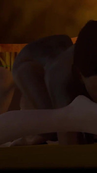 Irklararası lezbiyen çift dildo