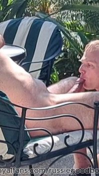 Stepdaddy Jay Taylor Gets Backyard Blowjob