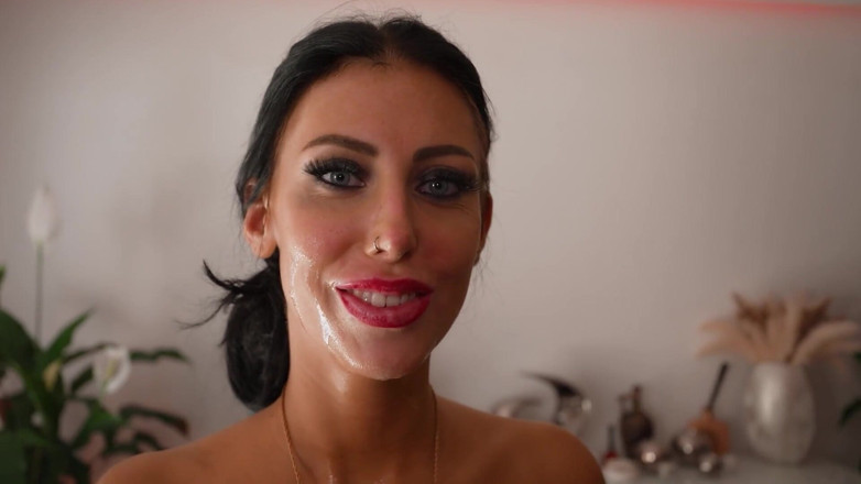 MILF and Big Wet Tits XXX: อีเวลิน่า สลัตกลืนน้ำแตดโชว์นมยักษ์และไม่เคยอิ่มกับเย็ดกับดูดควย