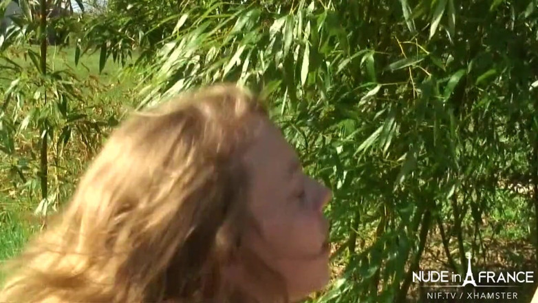 Nude in France: Two horny young french sluts get a group sex party...