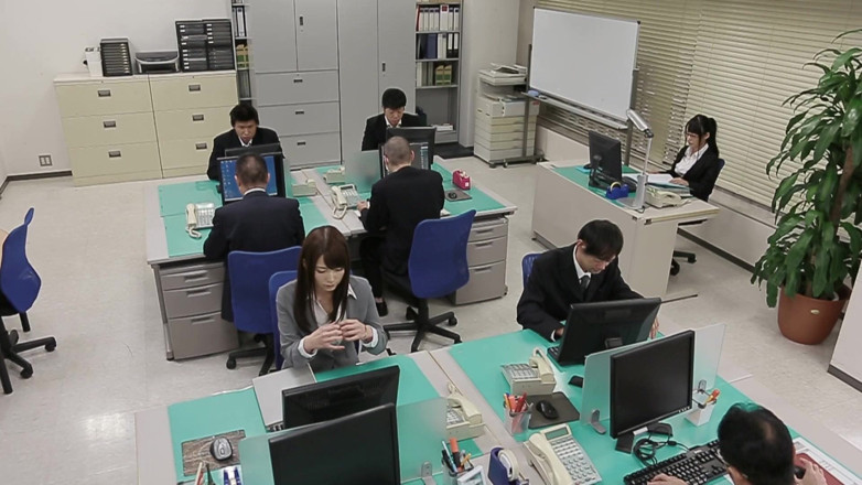 Asian Slit Sluts: Insatiable Office MILF Drains Every Cock Offered