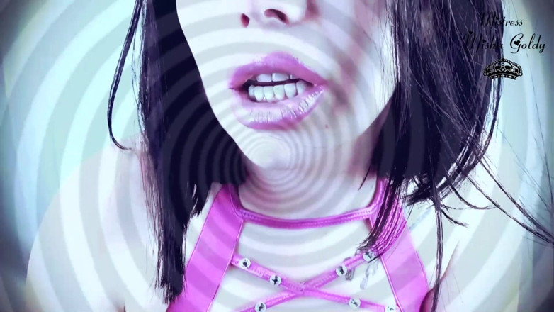 Goddess Misha Goldy: Glossy pink lips and big tits mesmerize with joi and...