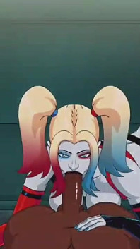 Harley Quinn ssie i jedzie penisa