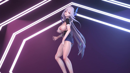 MikuMotion: [mmd]丝柯克up and Down 乳链包臀裙