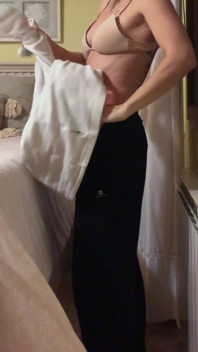 Sexy Bedtime Pajama Try-on - Getting Cozy Before Sleep