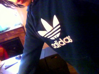 Jon Arteen: Teen Twink (18+) with Cute Face, Emo Haircut, Wearing Blue Adidas...