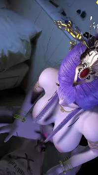 3D Super Cute Cosplay Slut Sitting on the Big Cock